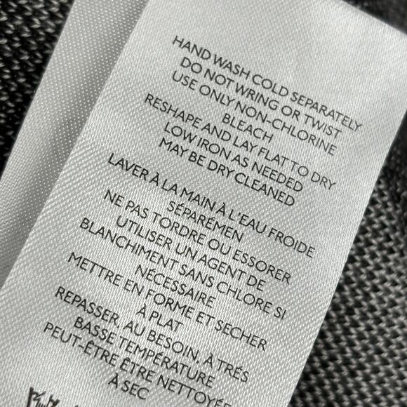 Anthropologie Maeve Black White Striped Pullover Blue Trim Sweater - Picture 11 of 11